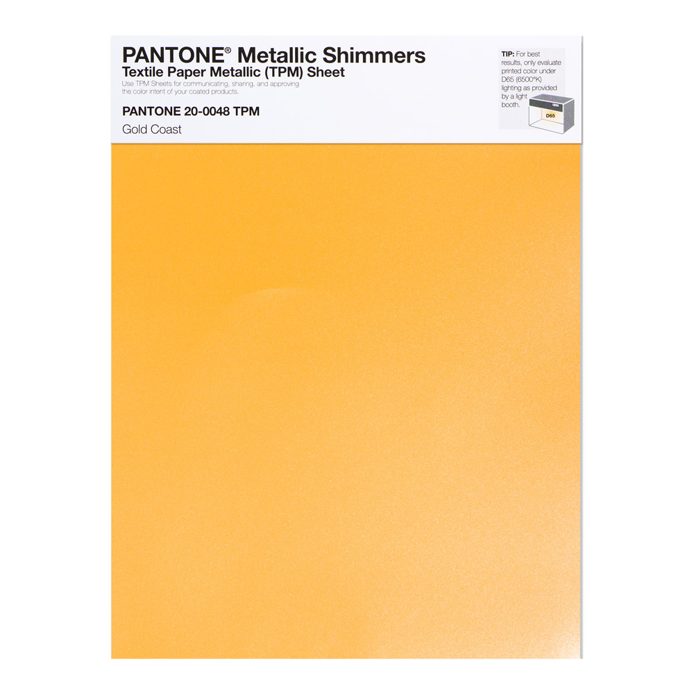 Pantone Metallic Shimmer 20-0048 Gold Coast