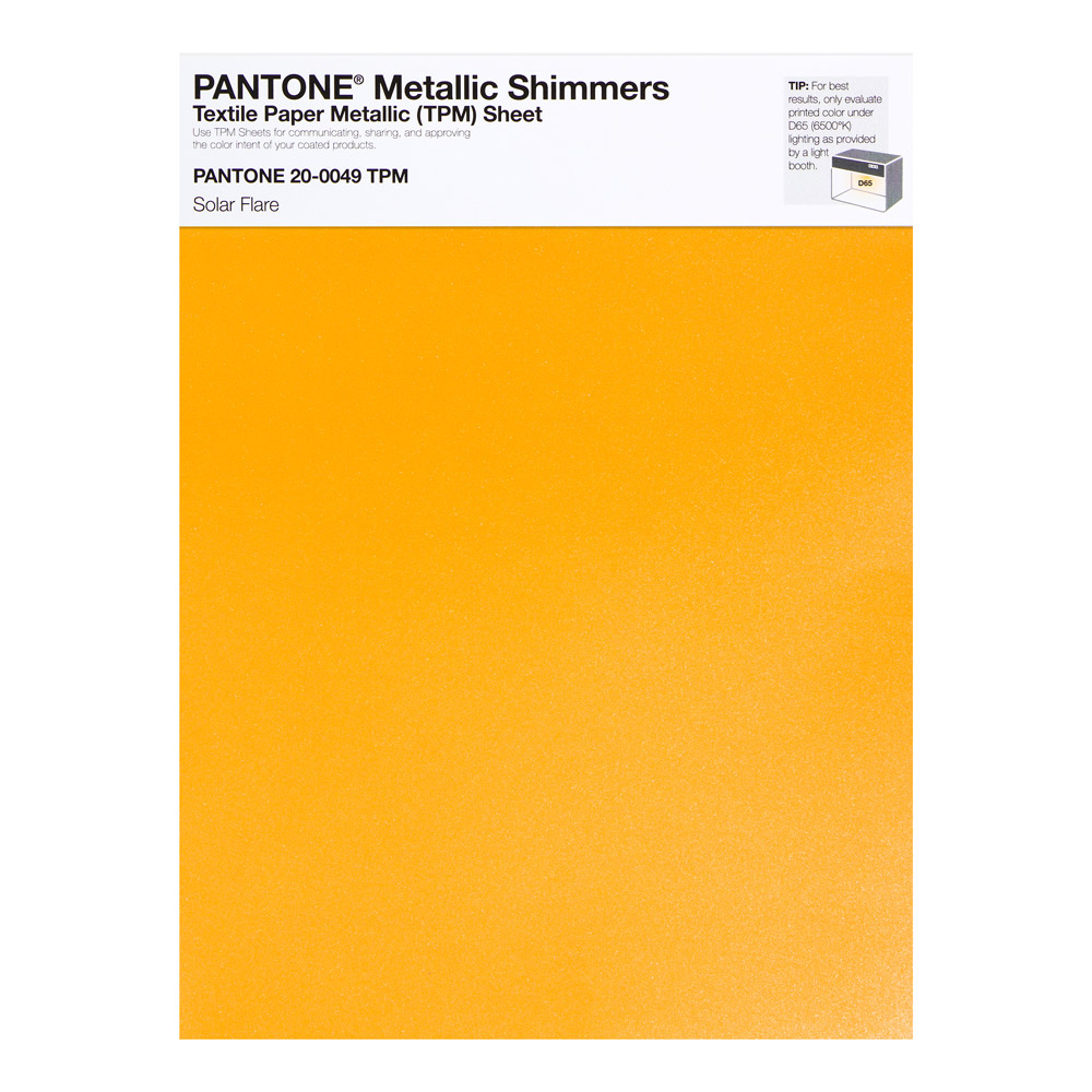 Pantone Metallic Shimmer 20-0049 Solar Flare