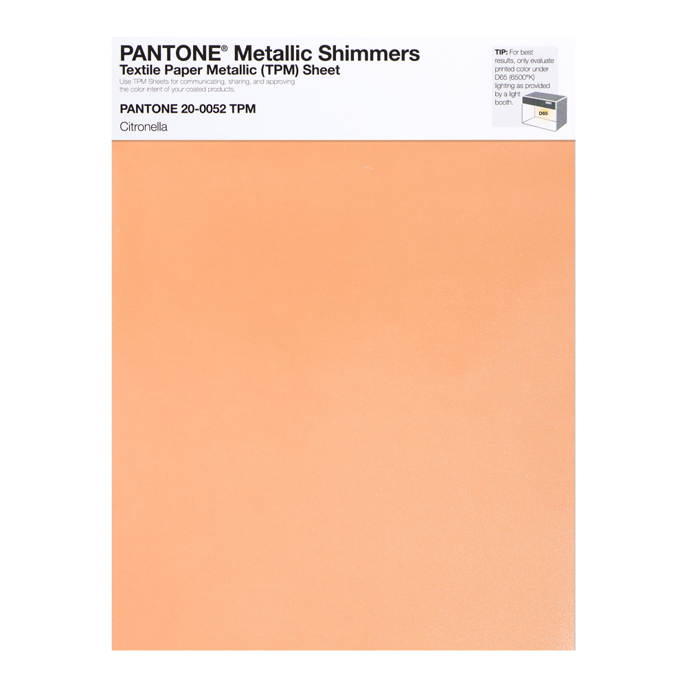 Pantone Metallic Shimmer 20-0052 Citronella