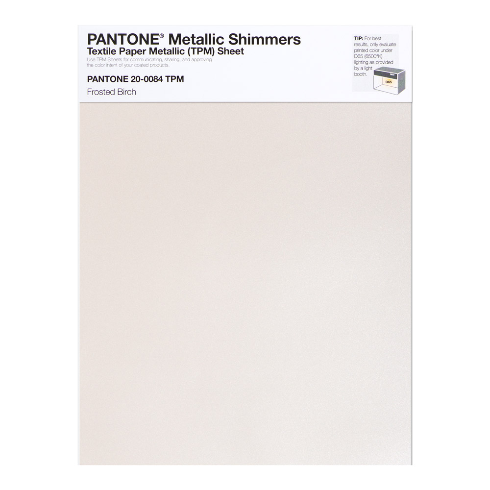 Pantone Metallic Shimmer 20-0084 Frosted Birc