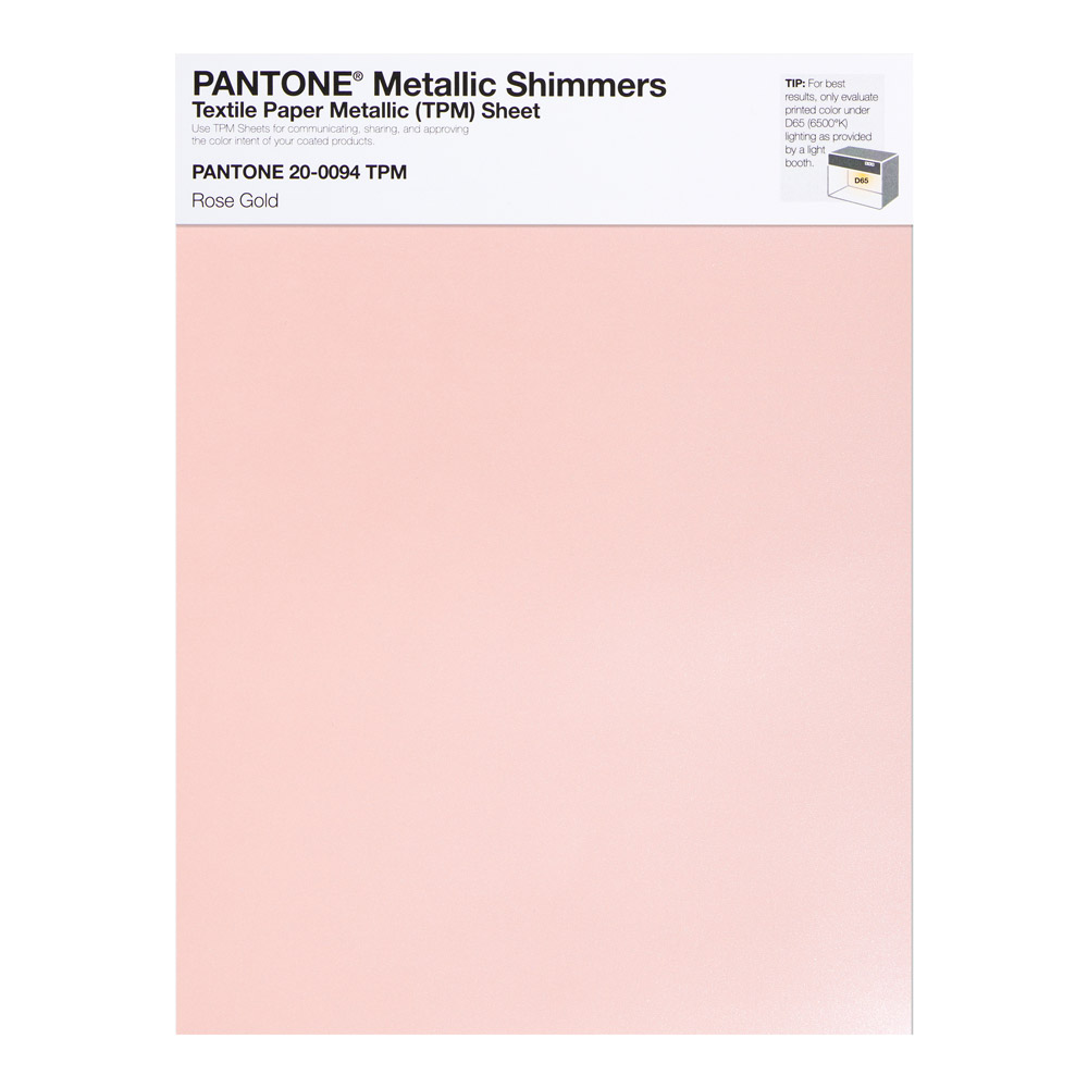 Pantone Metallic Shimmer 20-0094 Rose Gold