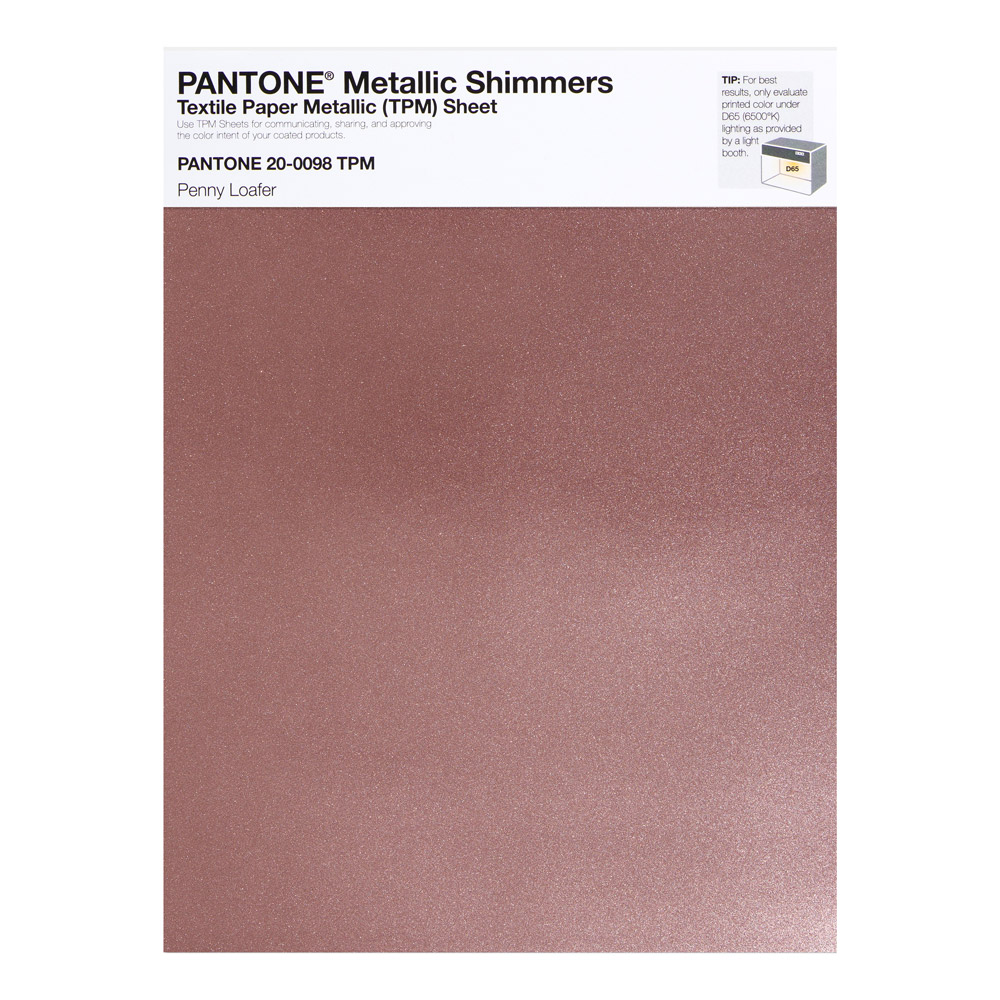 Pantone Metallic Shimmer 20-0098 Penny Loafer