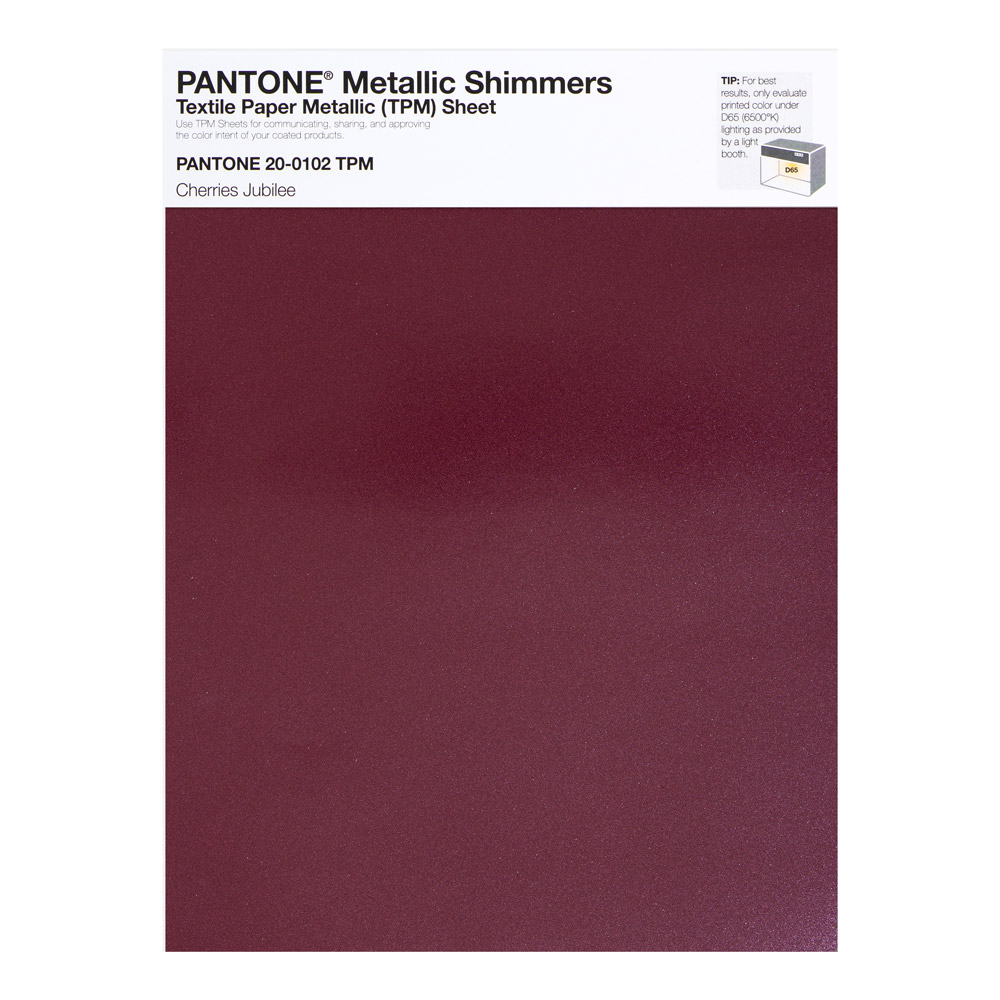 Pantone Metallic Shimmer 20-0102 Cherries Jub