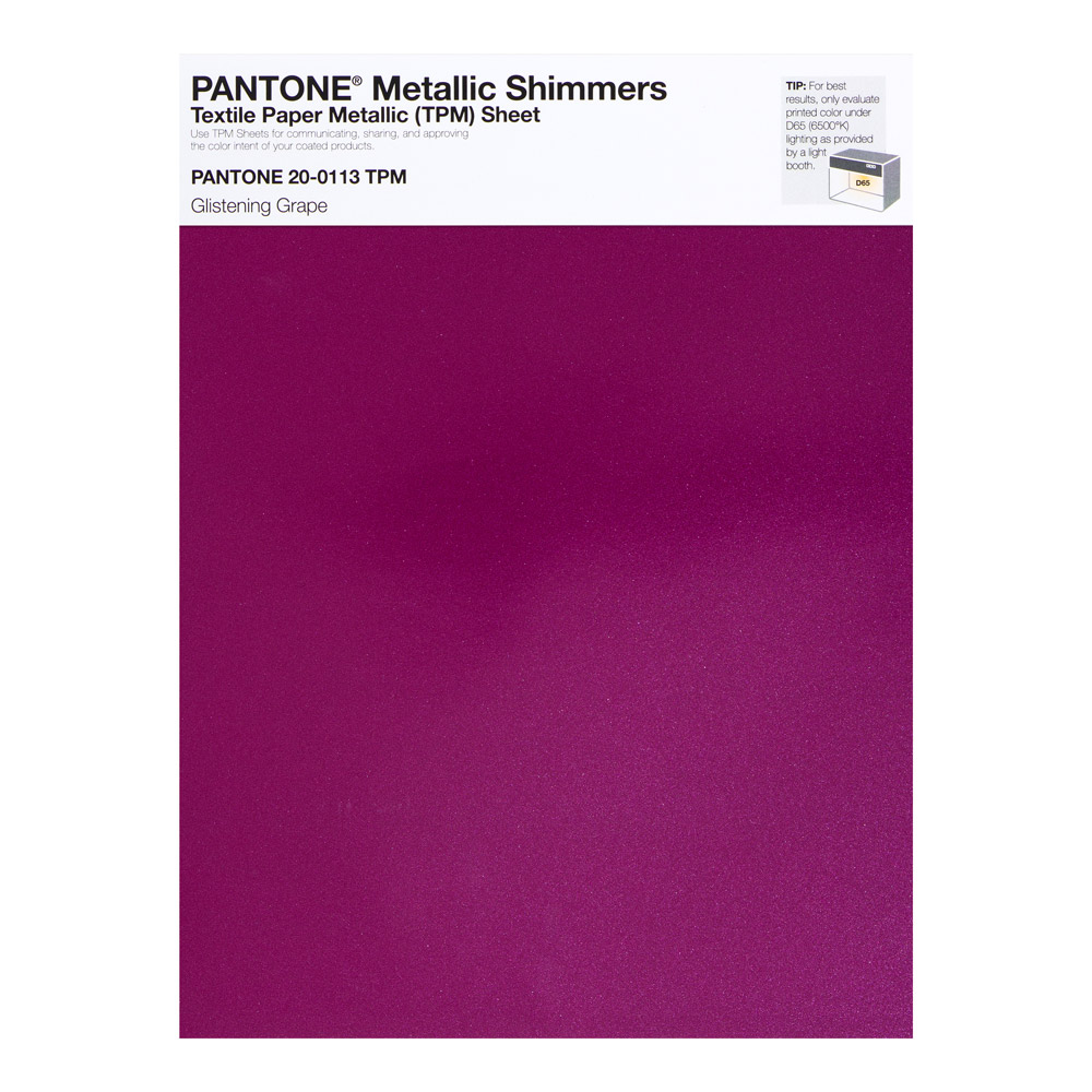 Pantone Metallic Shimmer 20-0113 Glisten Grpe