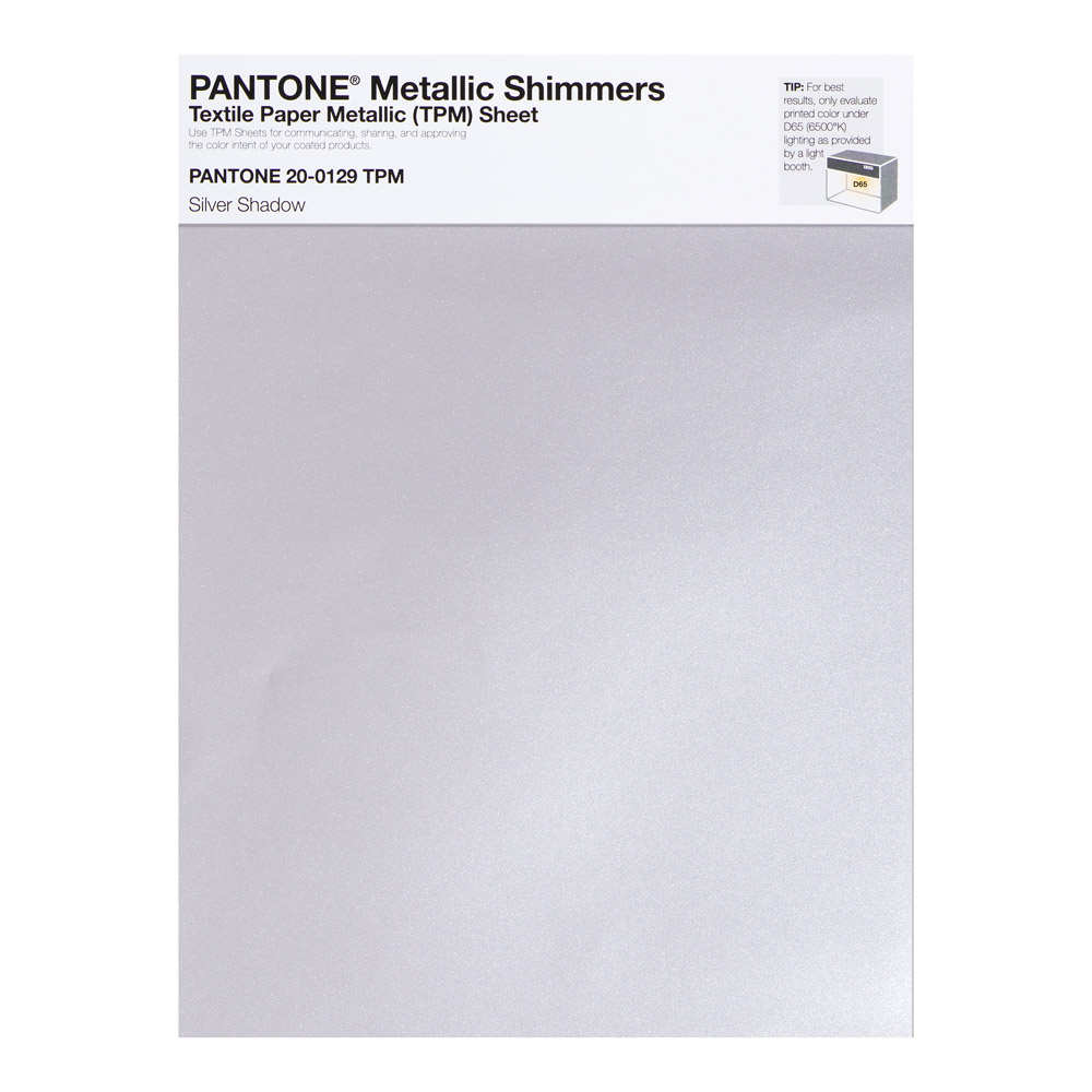 Pantone Metallic Shimmer 20-0129 Silver Shado