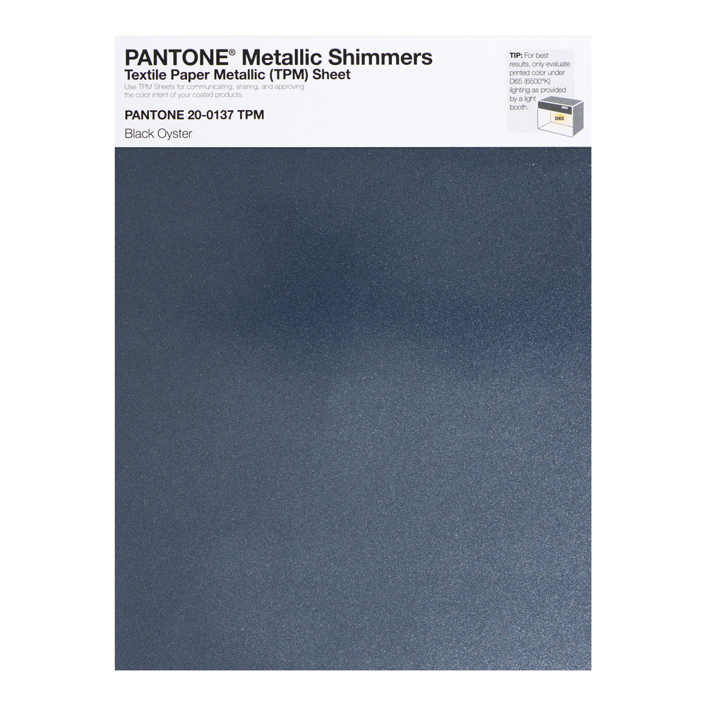 Pantone Metallic Shimmer 20-0137 Black Oyster