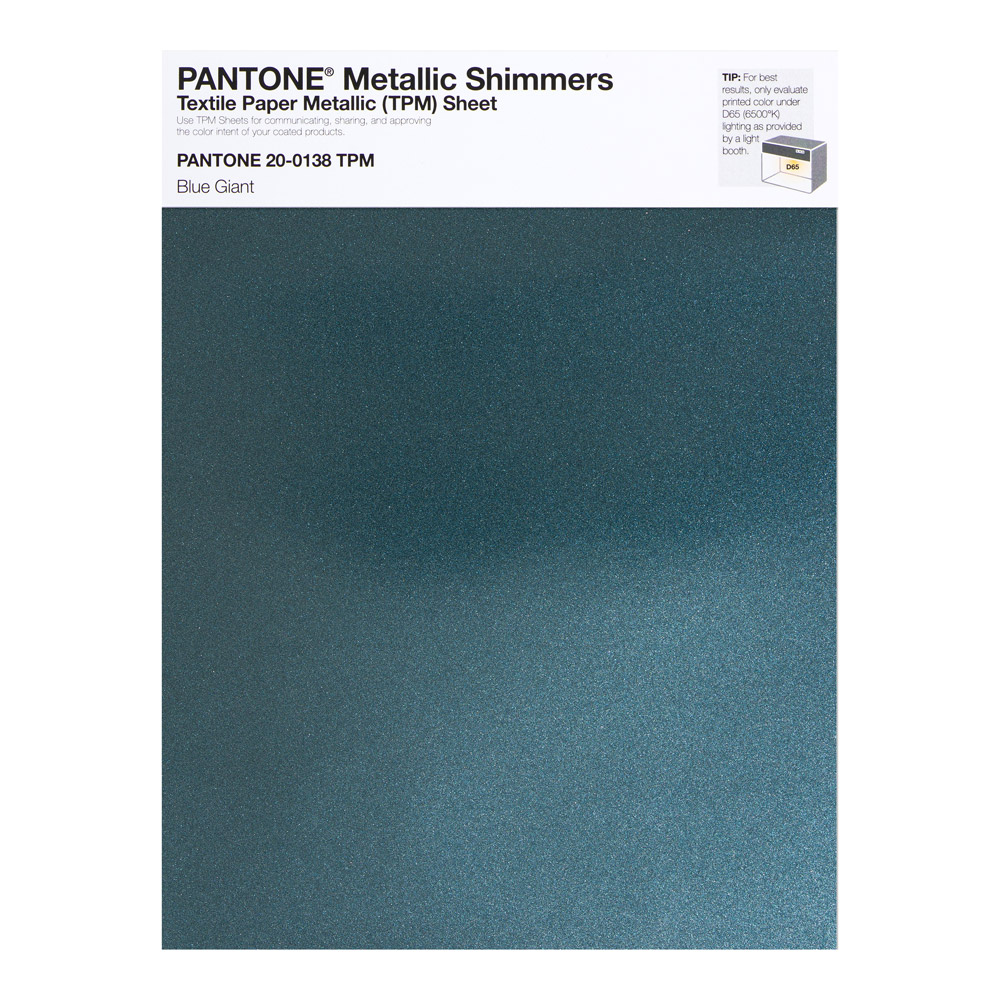 Pantone Metallic Shimmer 20-0138 Blue Giant