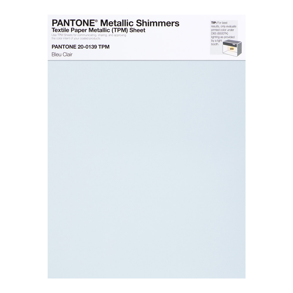 Pantone Metallic Shimmer 20-0139 Bleu Clair