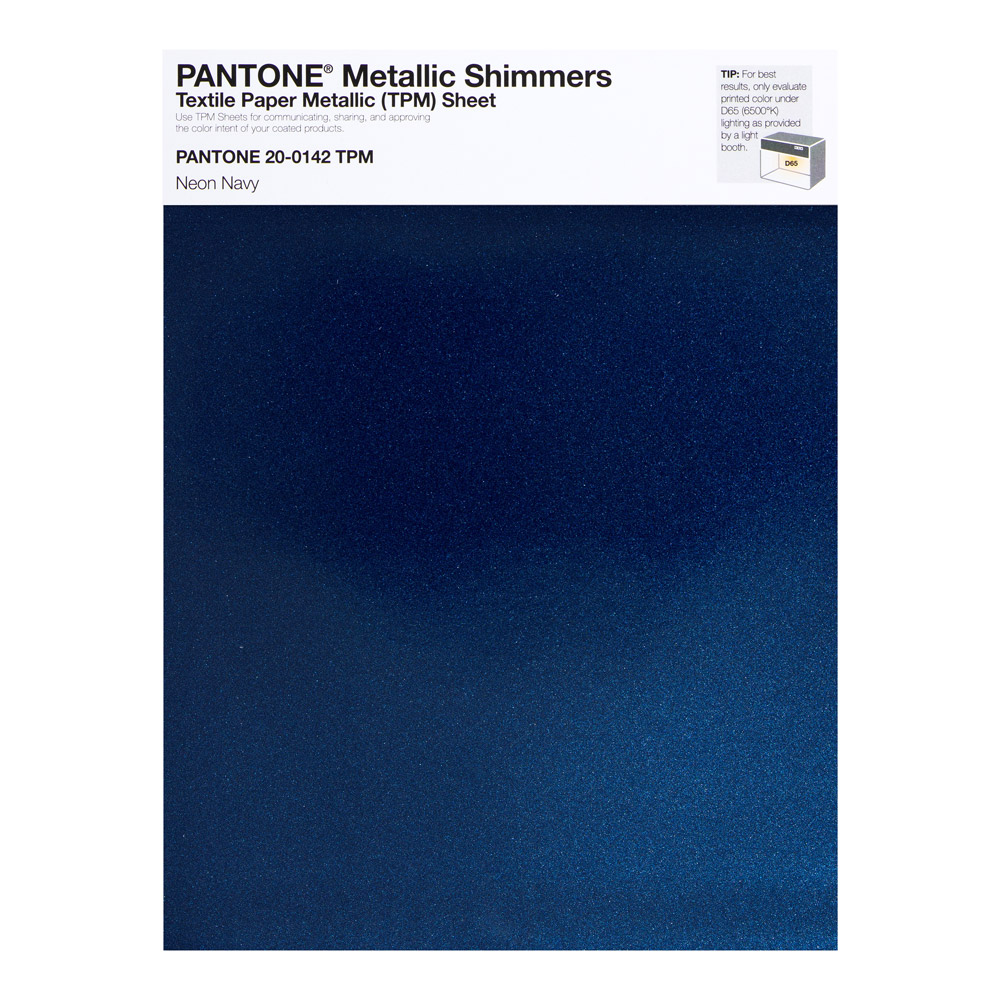 Pantone Metallic Shimmer 20-0142 Neon Navy