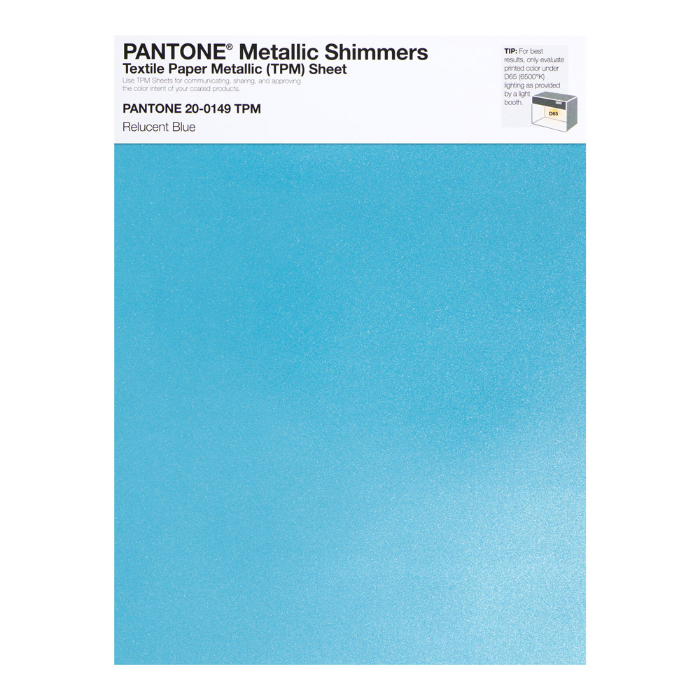 Pantone Metallic Shimmer 20-0149 Relucent Blu