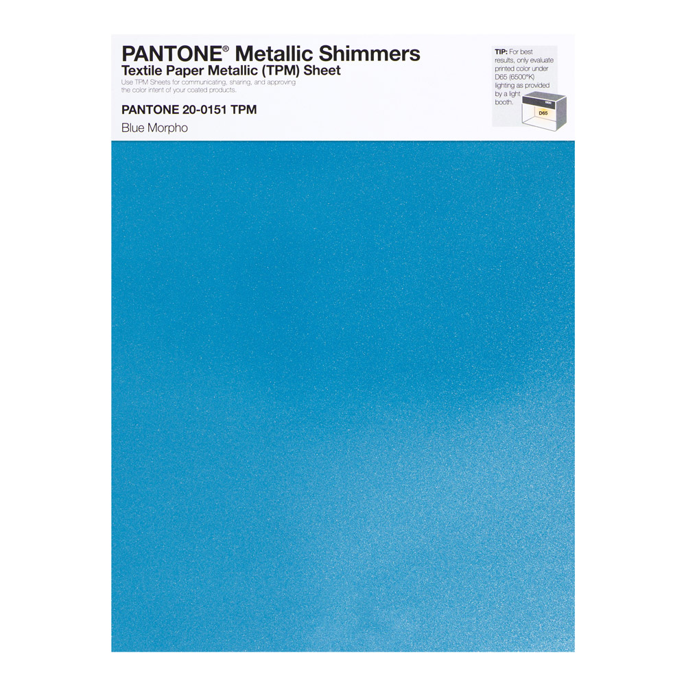 Pantone Metallic Shimmer 20-0151 Blue Morpho