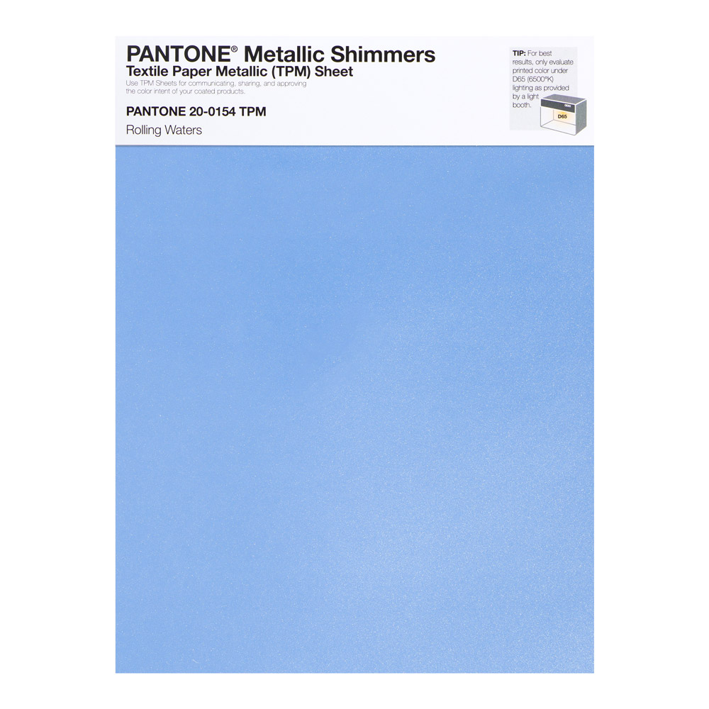 Pantone Metallic Shimmer 20-0154 Rolling Wtrs