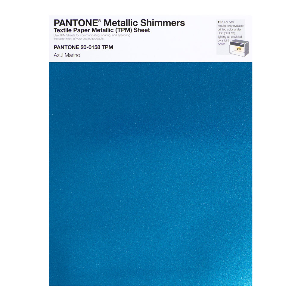 Pantone Metallic Shimmer 20-0158 Azul Marino