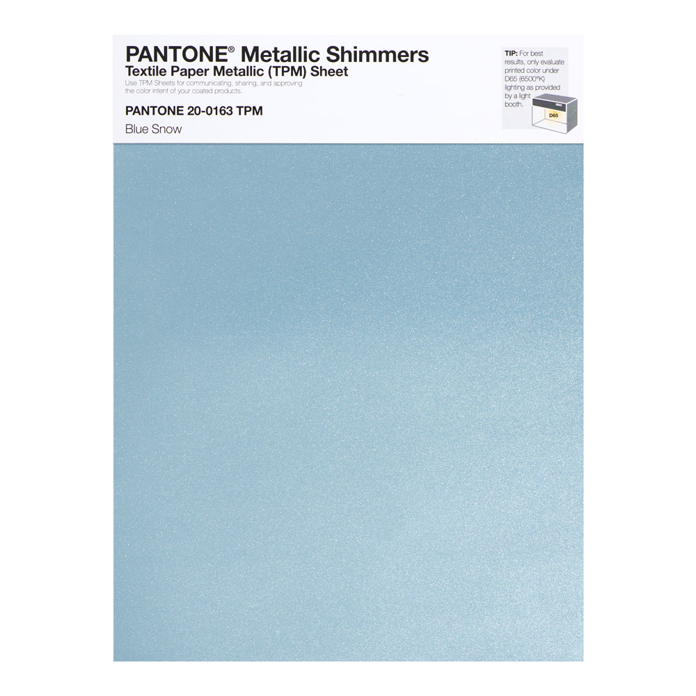 Pantone Metallic Shimmer 20-0163 Blue Snow