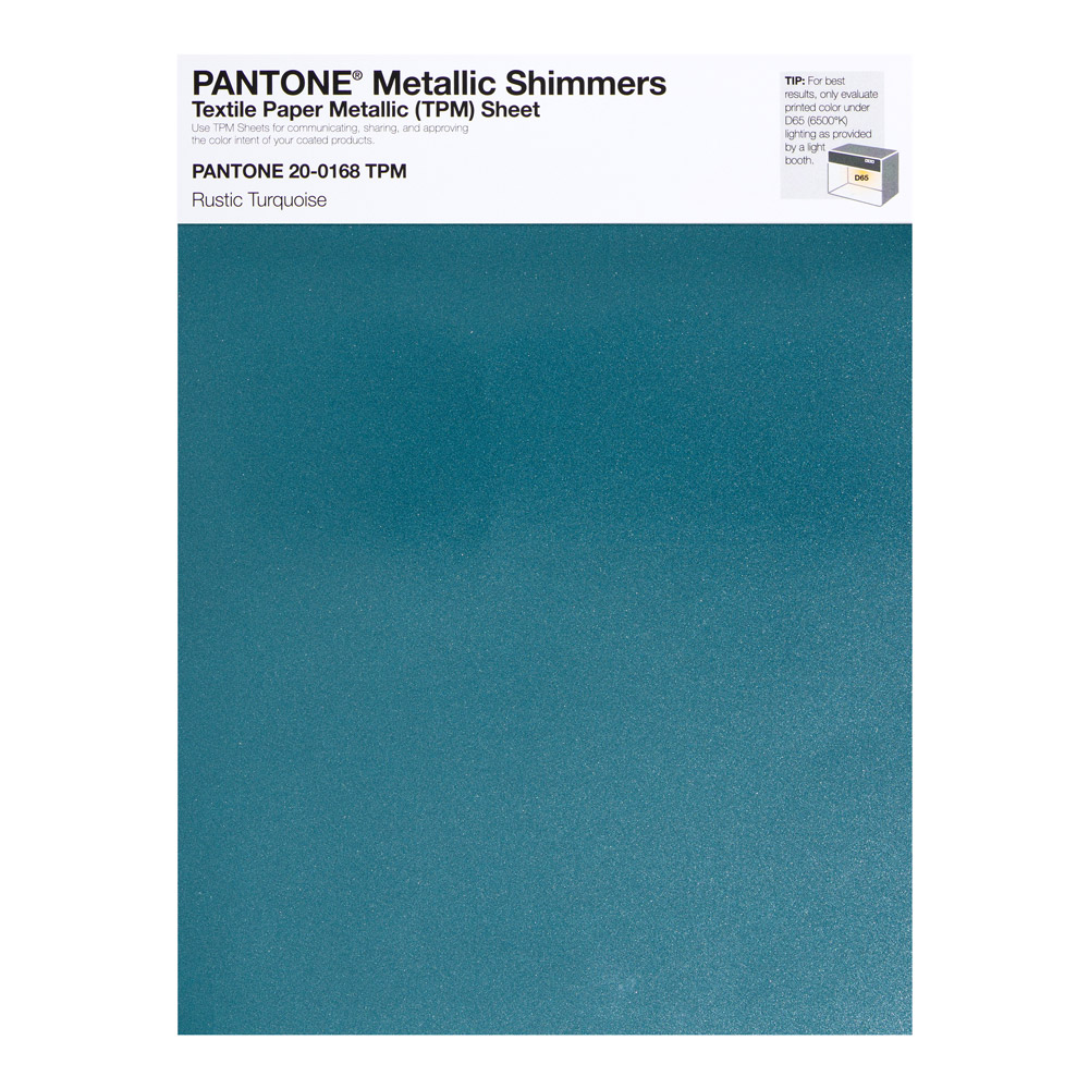 Pantone Metallic Shimmer 20-0168 Rustic Turq
