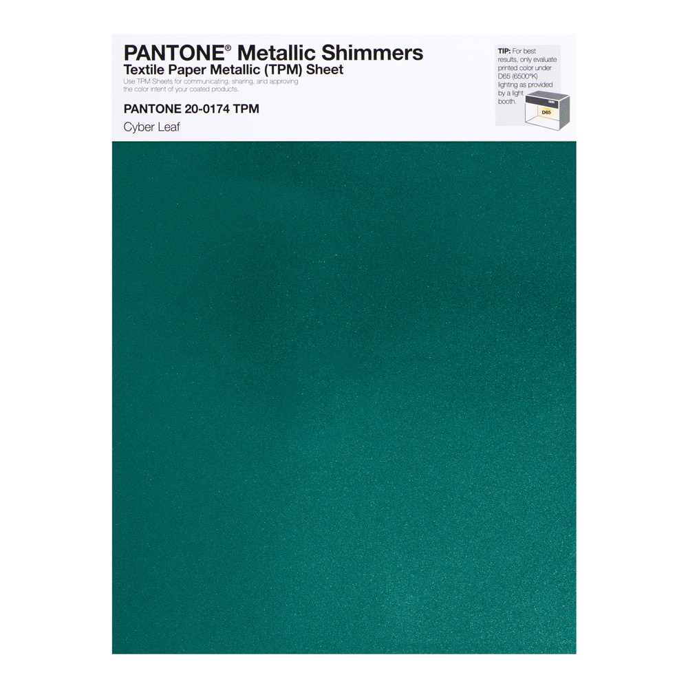 Pantone Metallic Shimmer 20-0174 Cyber Leaf