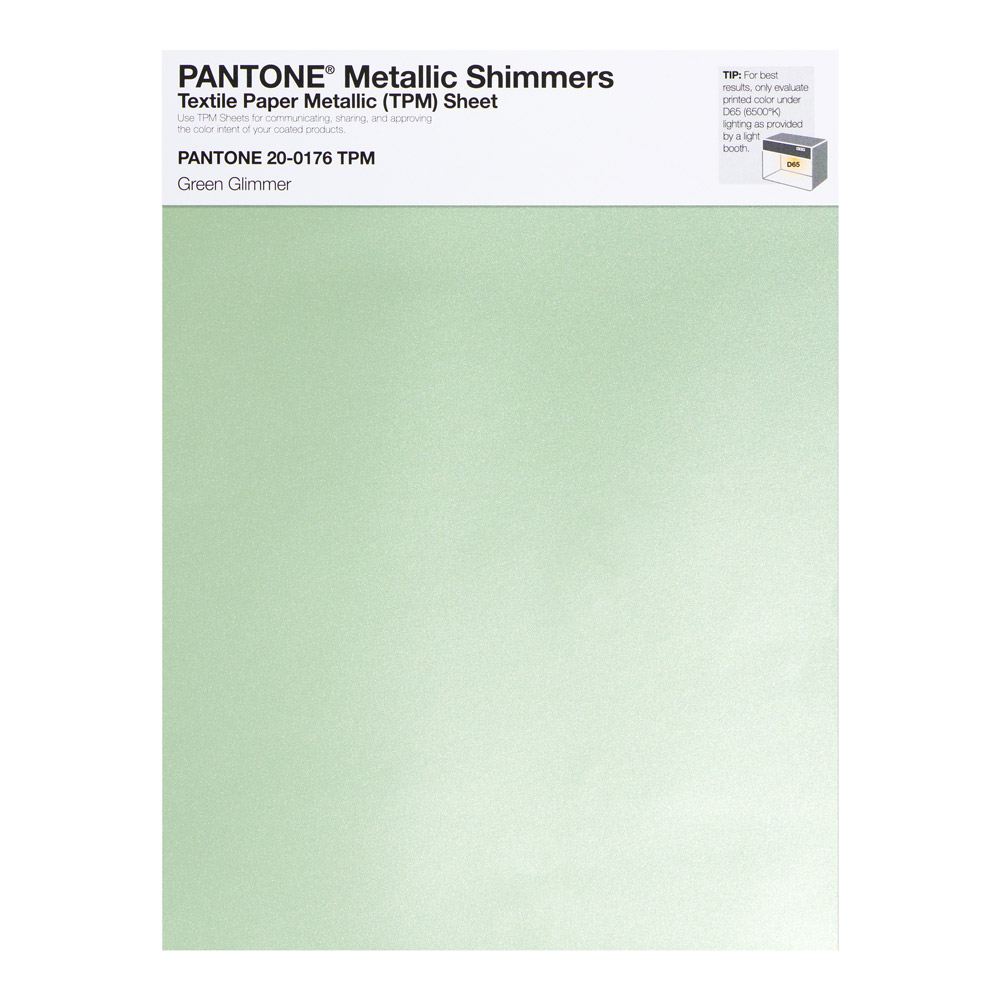 Pantone Metallic Shimmer 20-0176 Green Glimme