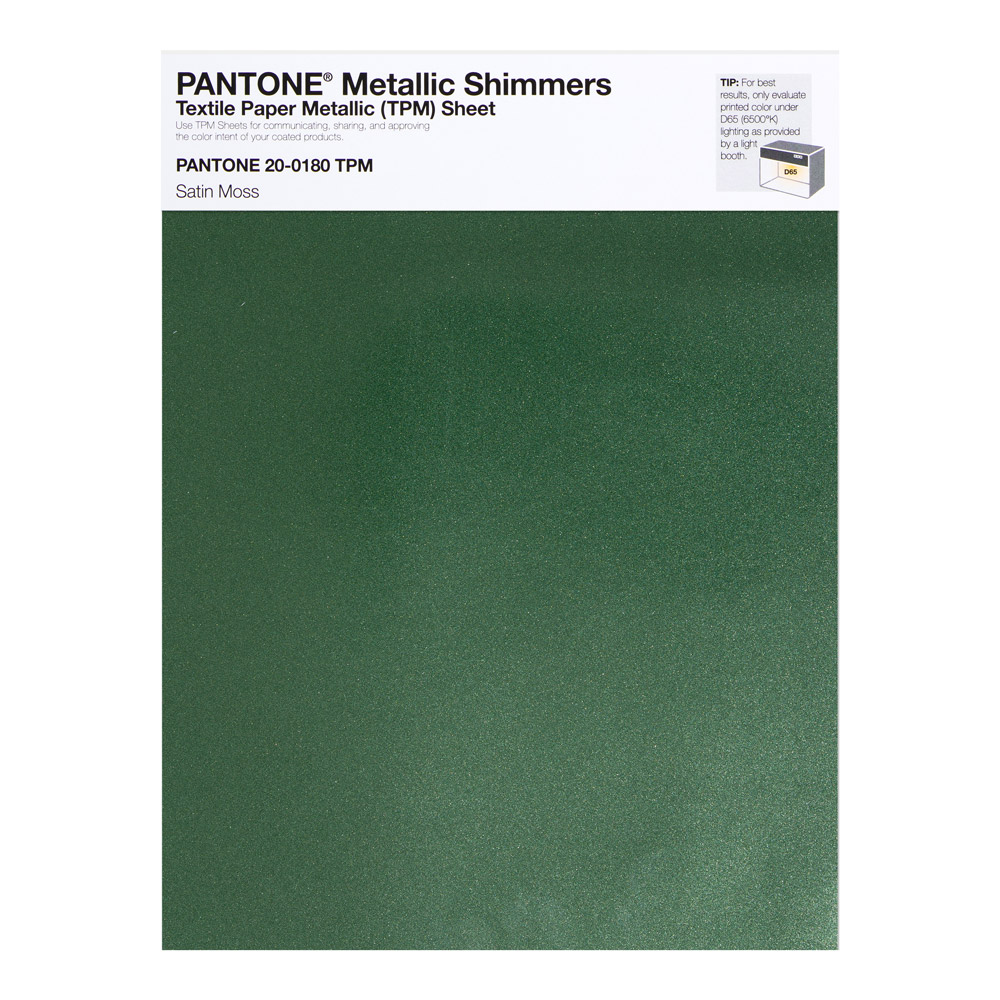 Pantone Metallic Shimmer 20-0180 Satin Moss