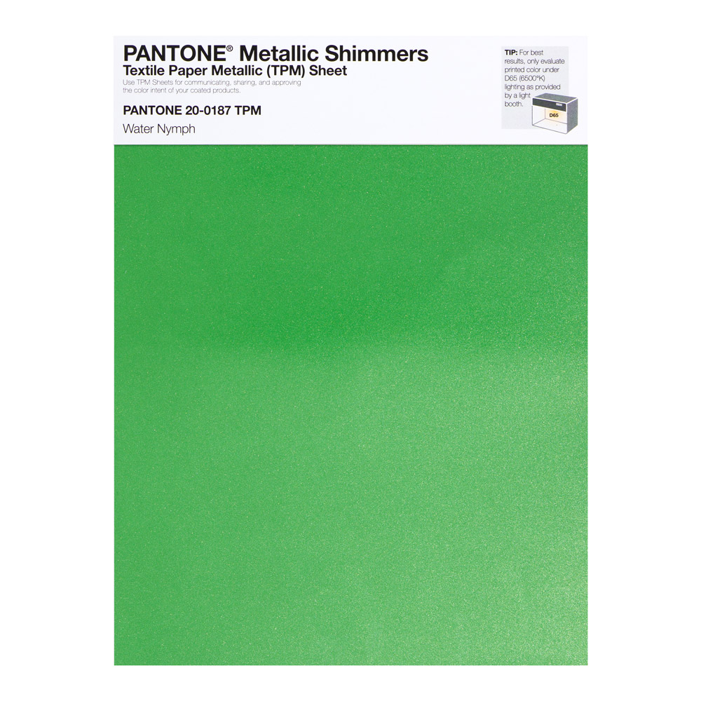 Pantone Metallic Shimmer 20-0187 Water Nymph