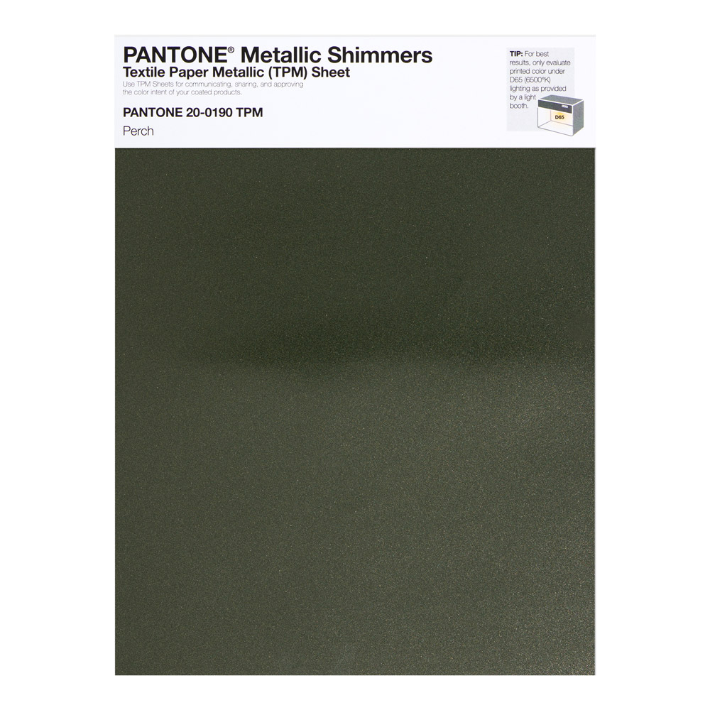 Pantone Metallic Shimmer 20-0190 Perch