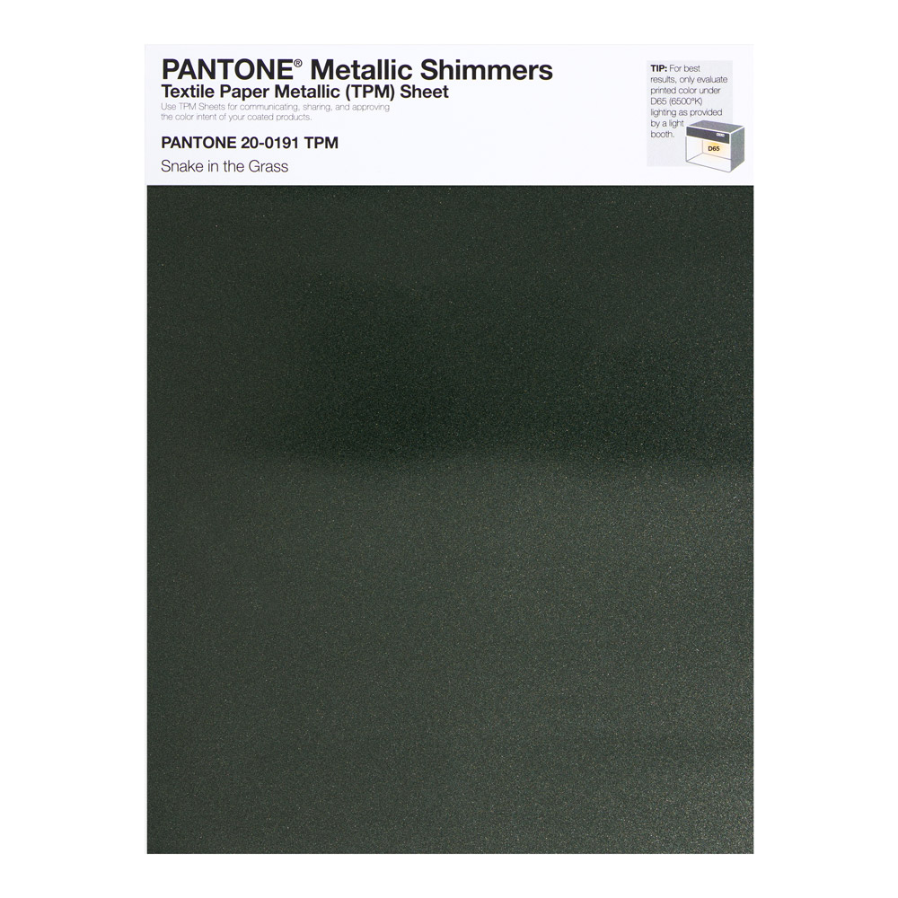 Pantone Metallic Shimmer 20-0191 Snake Grass