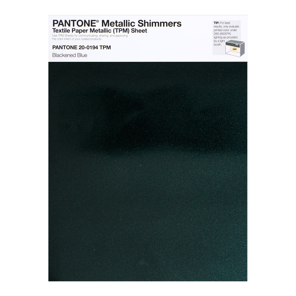 Pantone Metallic Shimmer 20-0194 Blackened Bl