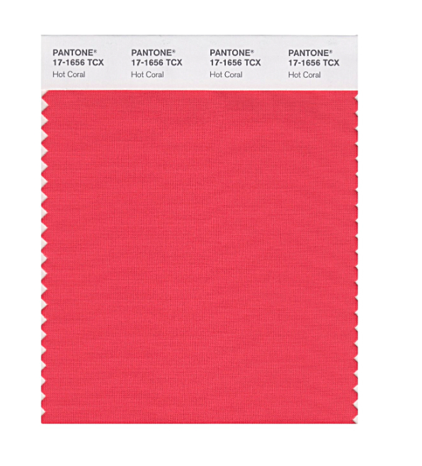 Pantone Original Swatch 17-1656 Hot Coral