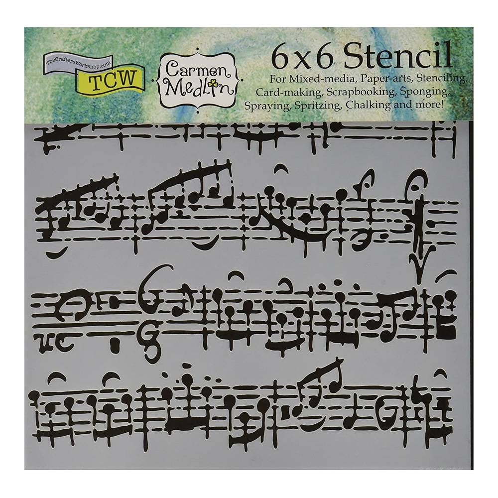 Stencil 6in x 6in Sheet Music