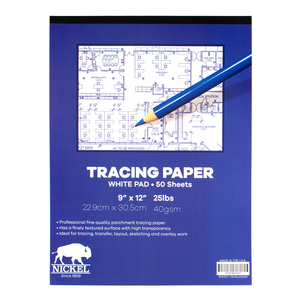 Nickel Tracing Paper Pad/50 9X12