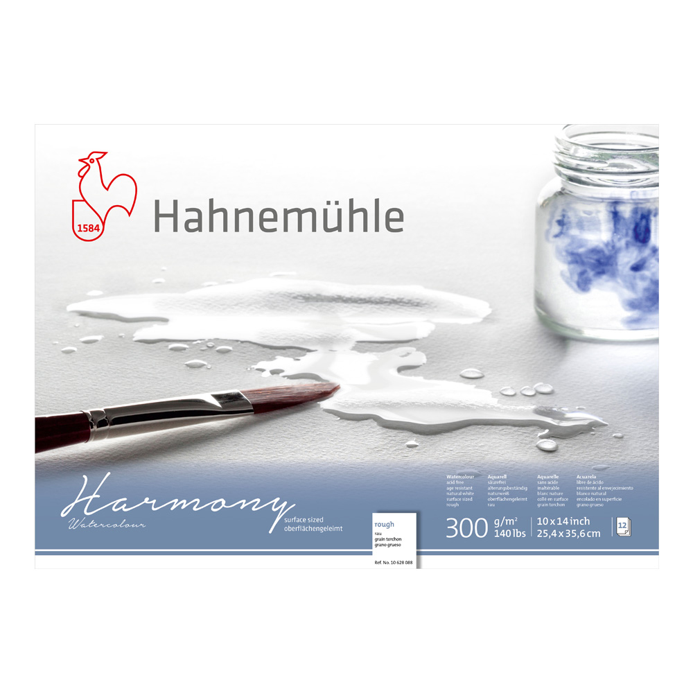 Hahnemuhle Harmony W/C Block Rough 10x14