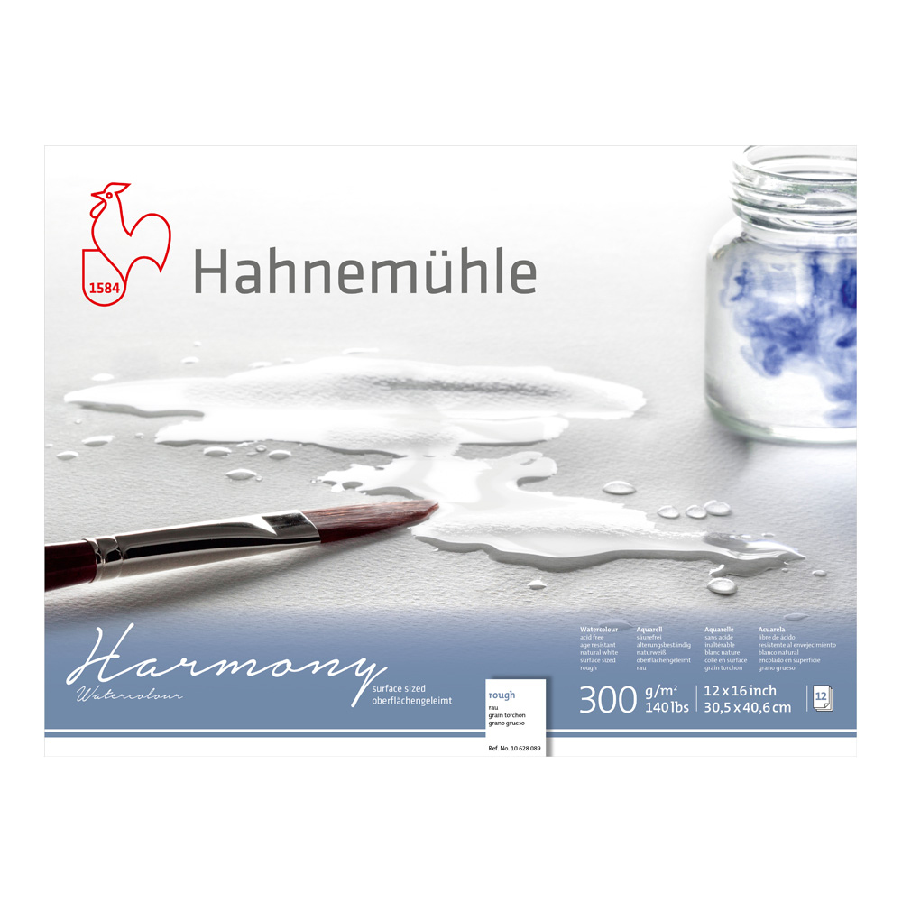Hahnemuhle Harmony W/C Block Rough 12x16