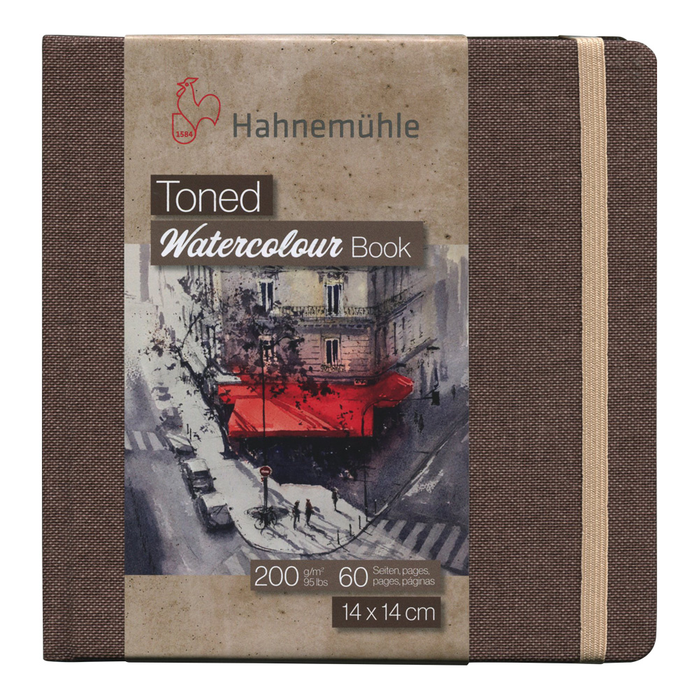 Hahnemuhle Toned Tan Watercolor Book 14x14 cm 4011367111885