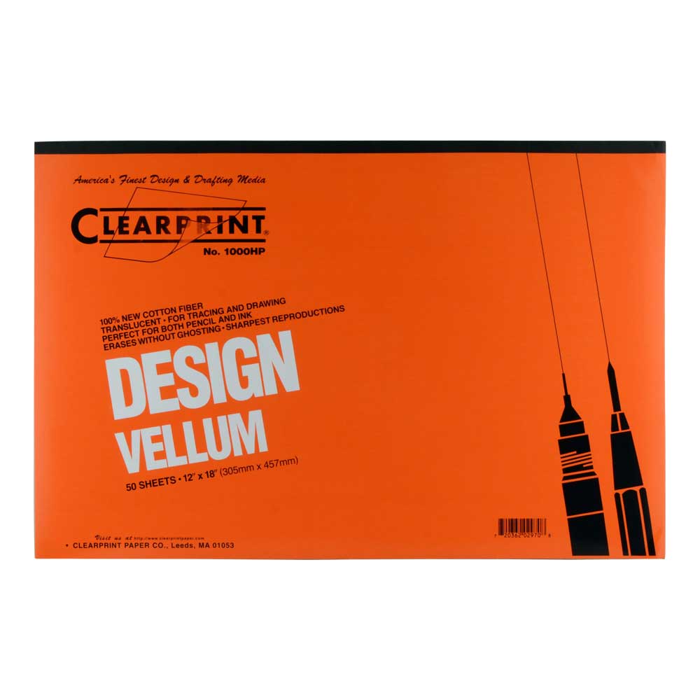 Clearprint Vellum 1000Hp 12X18 Pad/50