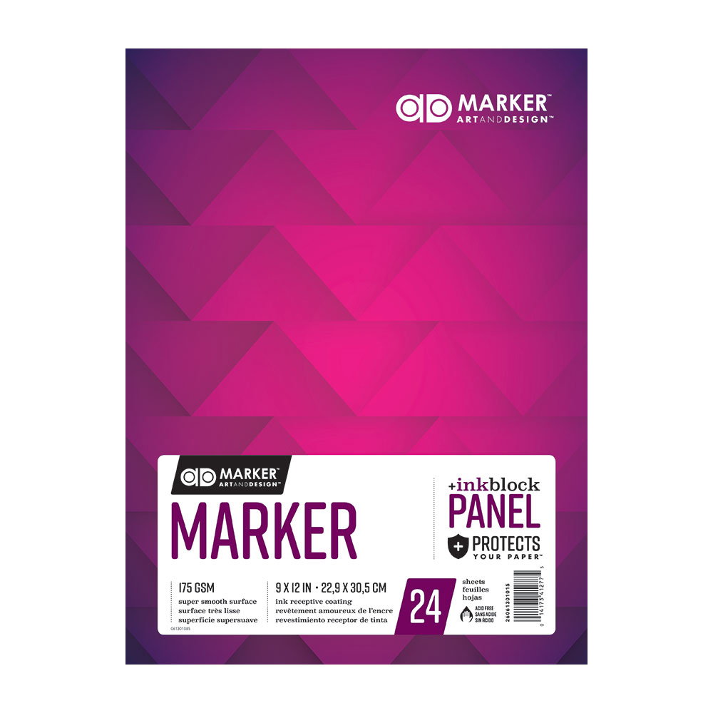 Admarker Marker Pad 9 in x 12 in 24 Sheets