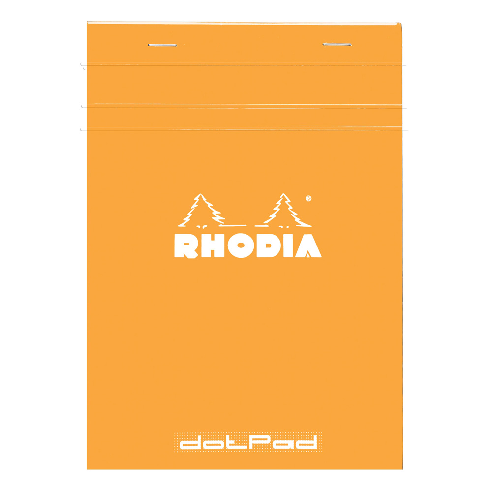 Rhodia Classic Orange Dot Pad 6X8.25