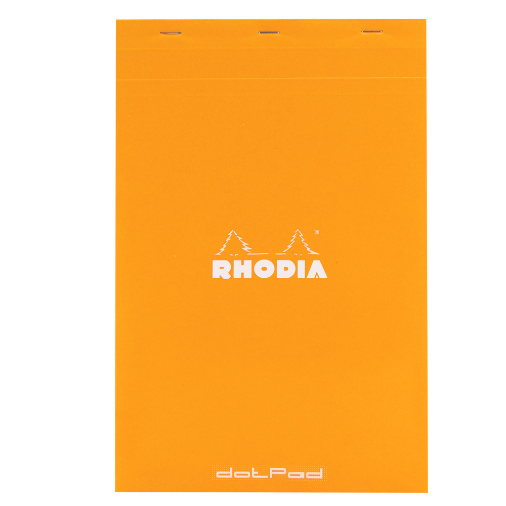 Rhodia Classic Orange Dot Pad 8.25X12.5