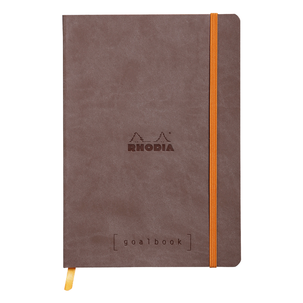 Rhodia Goal Book Chocolate 5.75X8.25 Dot Grid