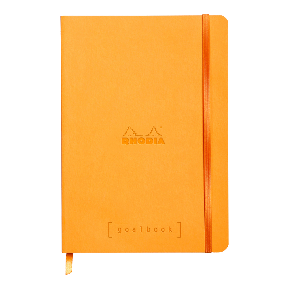 Rhodia Goal Book Orange 5.75X8.25 Dot Grid