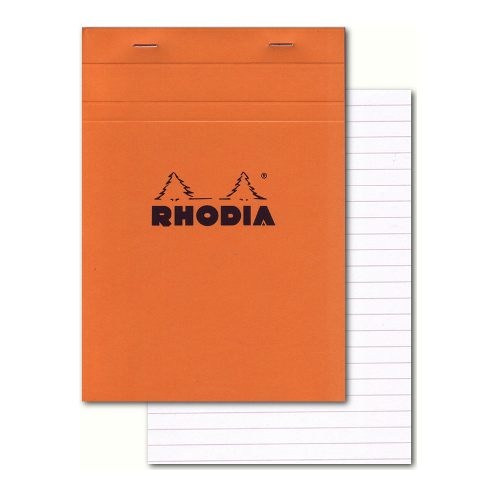 Rhodia Classic Orange Notepad 6X8.25 Lined