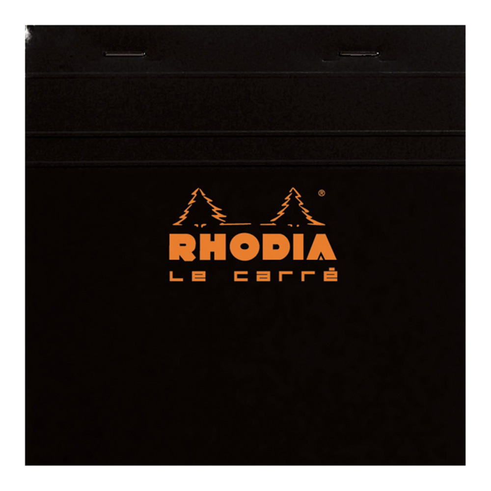 Rhodia Classic Black Notepad 8.25X8.25 Sq Grd