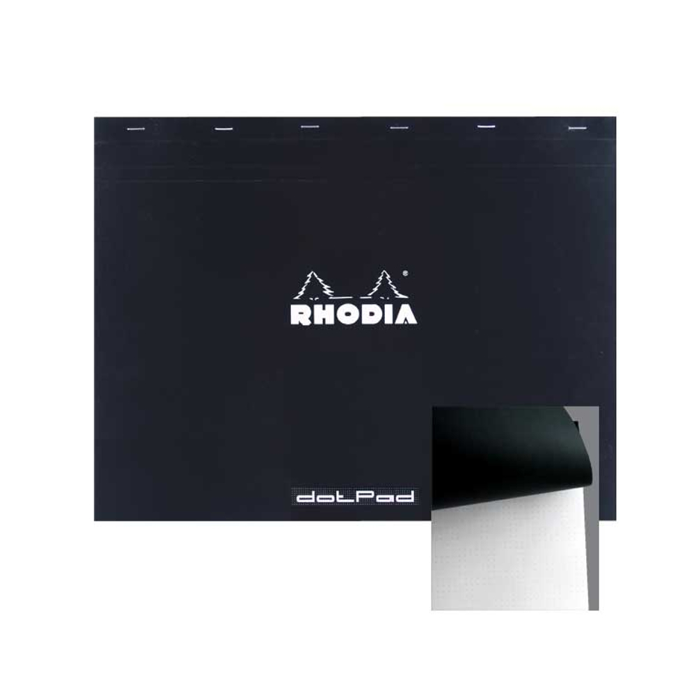 Rhodia Classic Black Dot Pad 16.5X12.5