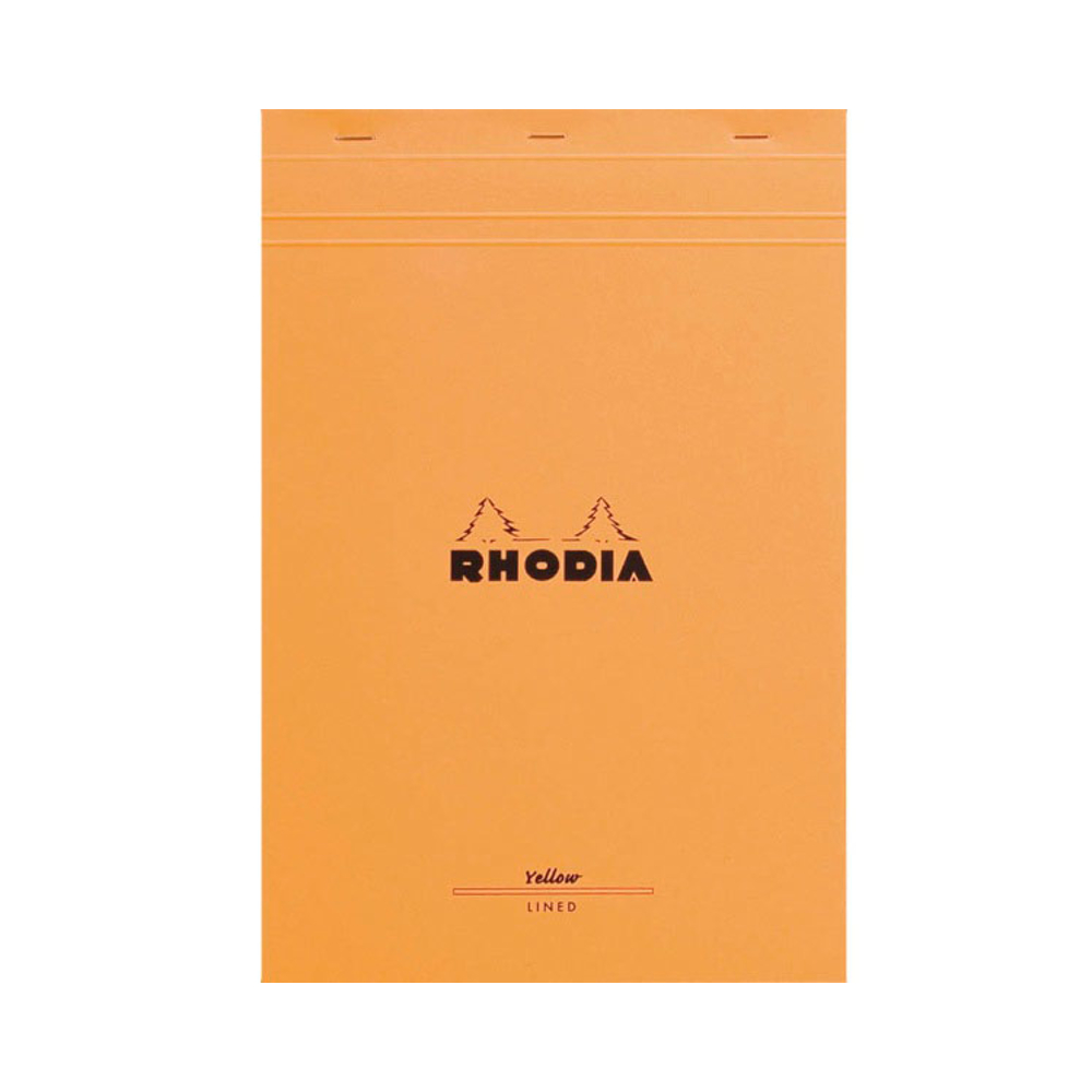 Rhodia Classic Staple Bk 8.25X12.5 Orng Lined