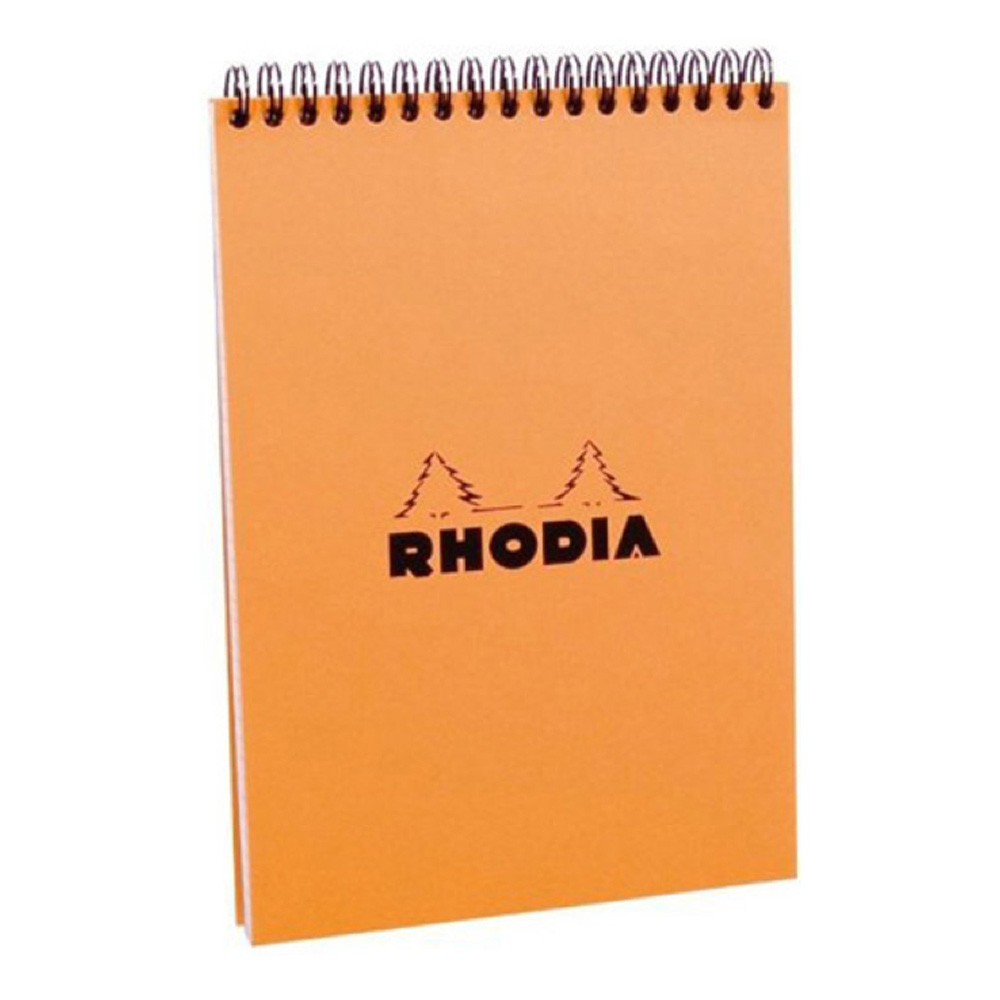 Rhodia Wirebound Pad 8.25X11.75 Orange Grid