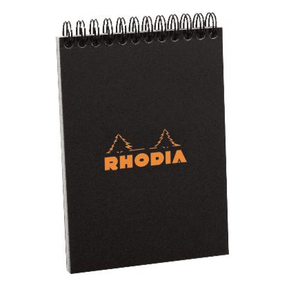 Rhodia Wirebound Pad 8.25X11.75 Black Grid