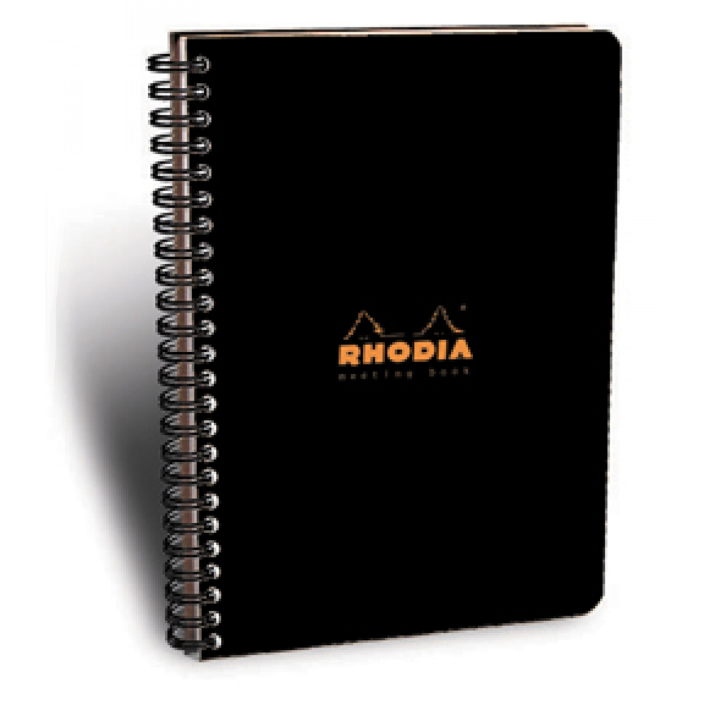 Rhodia Wirebound 9X11.75 Black Lined