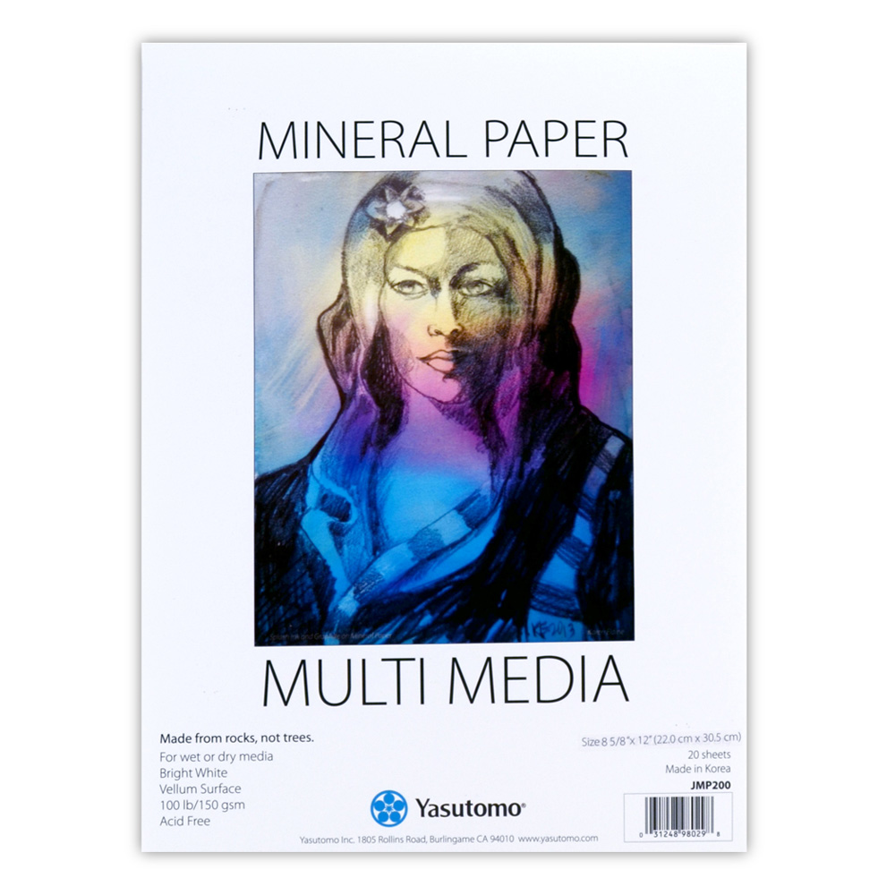 Yasutomo Mineral Paper Pad 9X12 20 Sheets