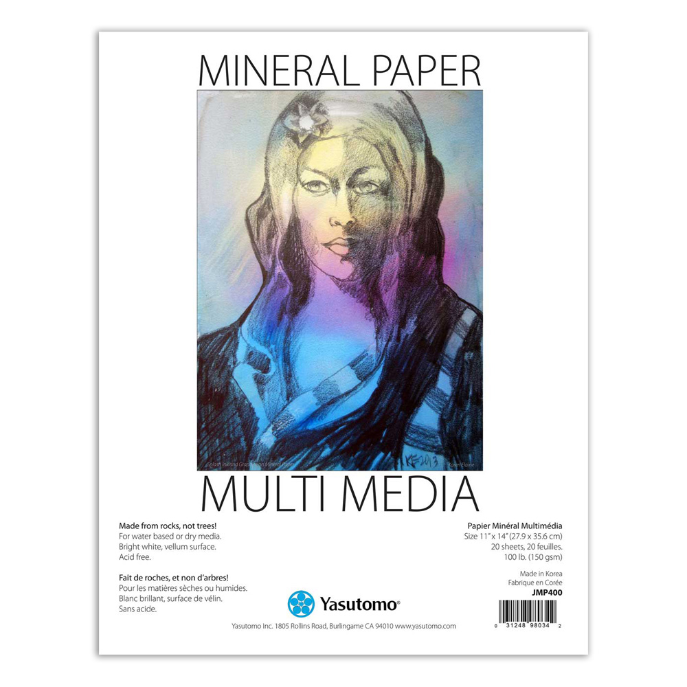 Yasutomo Mineral Paper Pad 11X14 20 Sheets