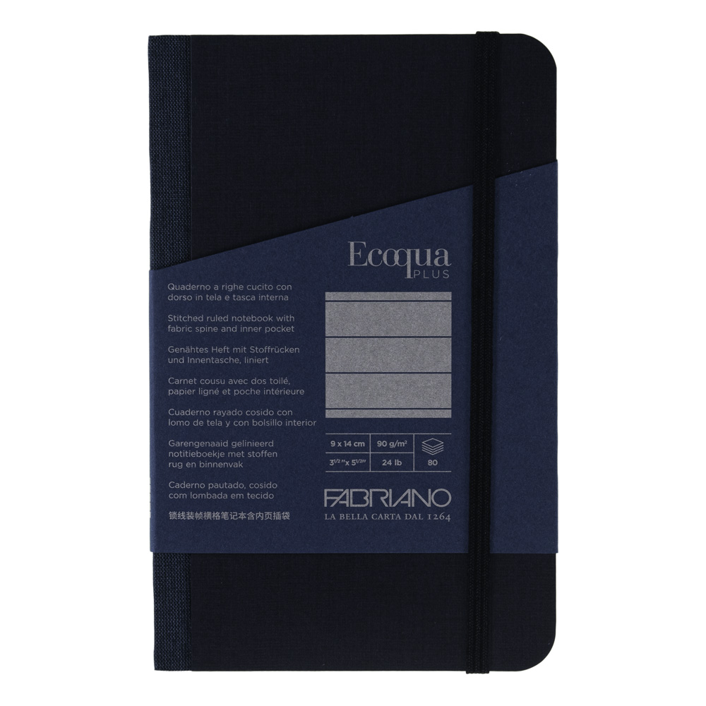 Ecoqua Plus Fabric Bound Lined 3.5X5.5 Navy