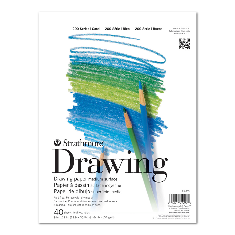 Strathmore 200 Taped Drawing Pad 9X12