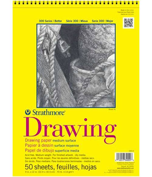 Strathmore 300 Spiral Drawing Pad 11X14 50Sh